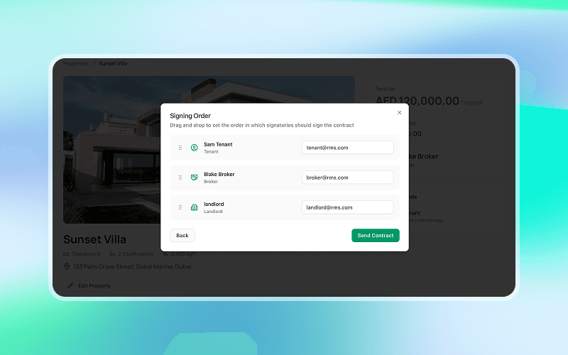 Multi-party e-signature flow