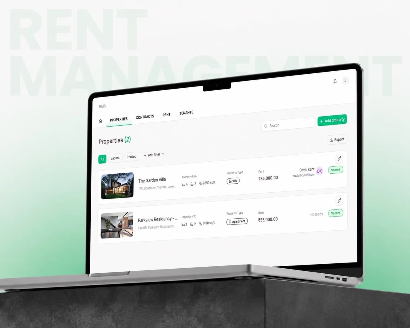 RMS rental property management platform